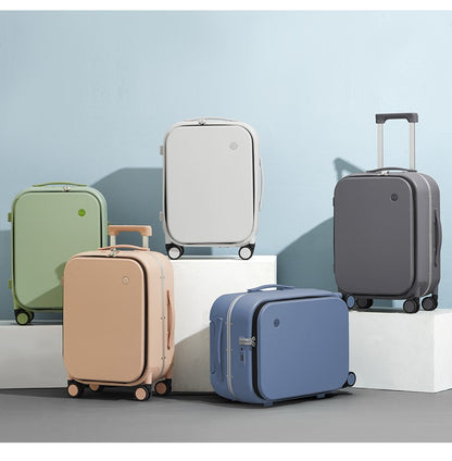 Mixi Patente Design Mala de Viagem com Estrutura de Alumínio Mala de Rodinhas de Bordo Bonita para Cabine 18 20 24 Polegadas M9260