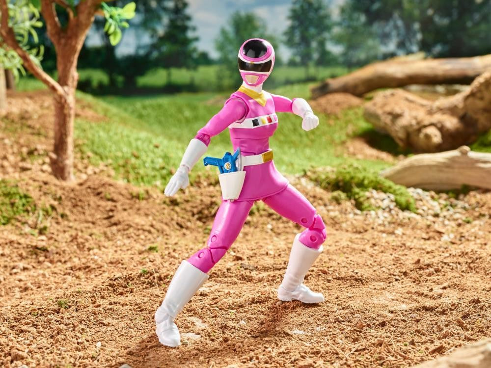 Power Rangers Lightning Collection Ranger Zeo Amarelo, Ranger Fantasma do Espaço, Ranger Rosa Dino Charge, Ranger Verde - Bonecos de Ação
