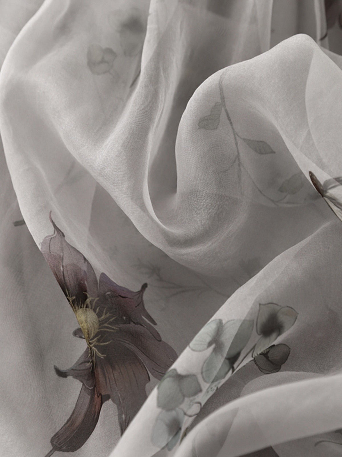 Retro Cotton Linen Double Layer High Waist Printed Skirt A-Line Summer Faionable Drifting Large Size Women's Skirts