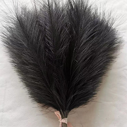 5/10/20PCS Fluffy Pampas Grass Boho Decor Artificial Flower Fake Plant Reed Simulated Party Wedding Home Decoration 42CM