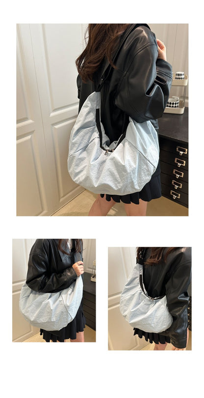 Large Capacity Simple Shoulder Bags Comfortable and Versatile Texture Crossbody Bags for Women Men Fashion Casual Storage Bags