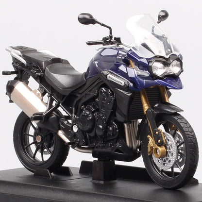 1/18 Escala Welly Triumph Tiger Explorer 800 Sprint RS Bonneville Daytona Trophy Thruxton 1200 Moto Diecast Modelo Brinquedo