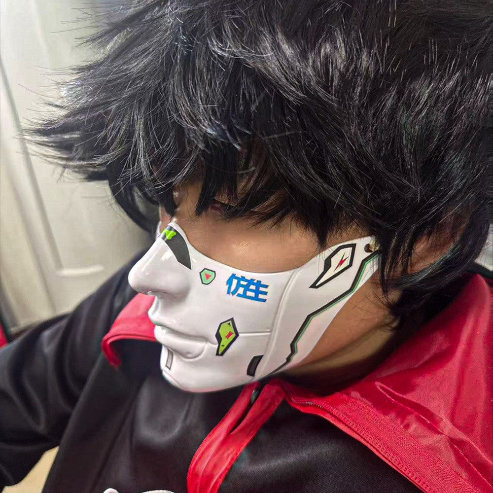 Red Lip Half-face COS Beauty Props Decoration Collection Half-face Decoration Mechanical Wind Adult Men's and Women's Masks