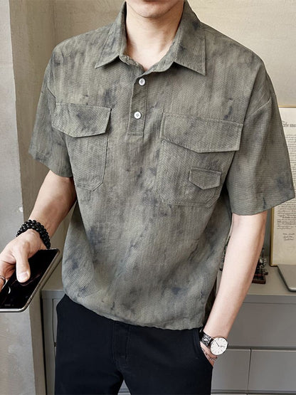 2025 High-end New Short-sleeved Men's Shirt Summer Fashion Trendy Brand Half-sleeved Thin Loose Casual Trend