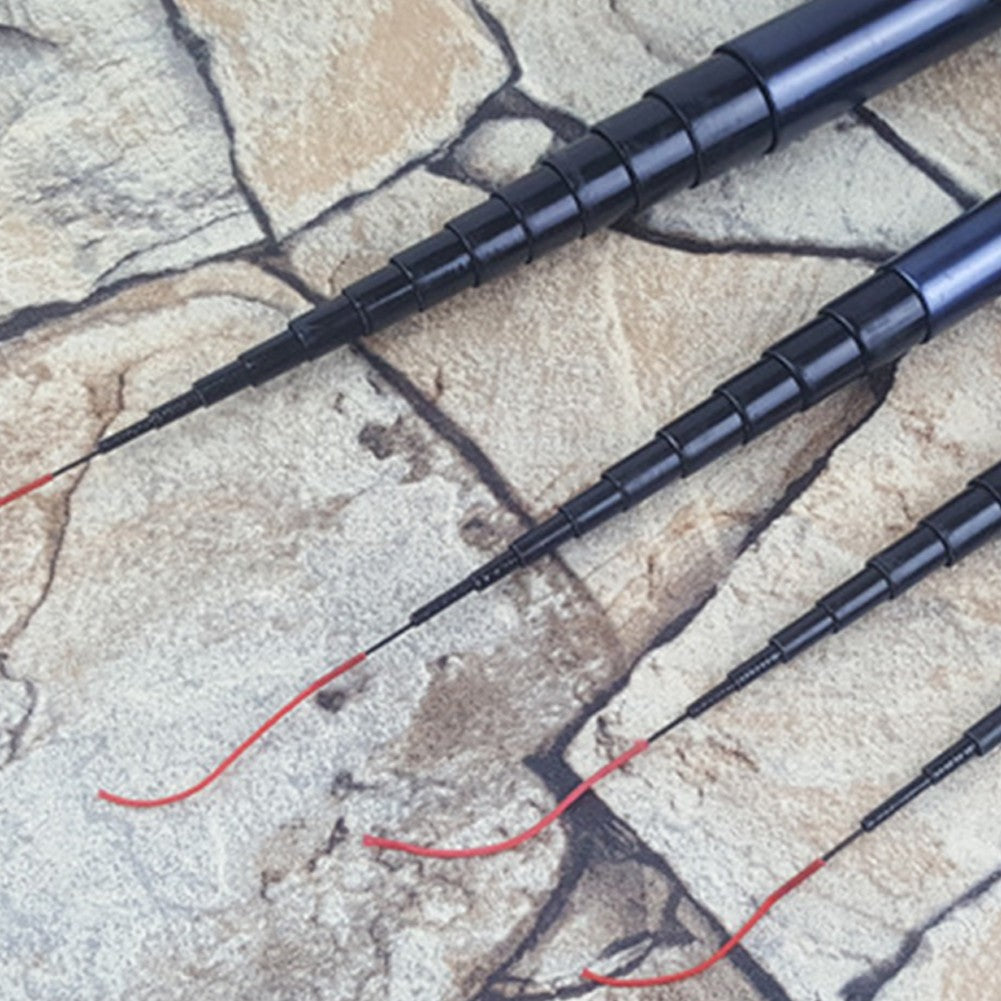 Vara de Pesca Telescópica para Córrego, Lago, Haste de Mão em Fibra de Vidro, Ultraleve, 2,1/2,4/2,7/3,6M, Retrátil 40cm para Águas Menores