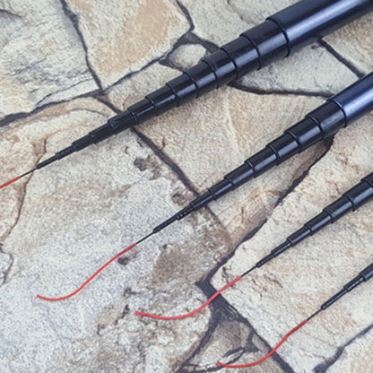 Vara de Pesca Telescópica para Córrego, Lago, Haste de Mão em Fibra de Vidro, Ultraleve, 2,1/2,4/2,7/3,6M, Retrátil 40cm para Águas Menores
