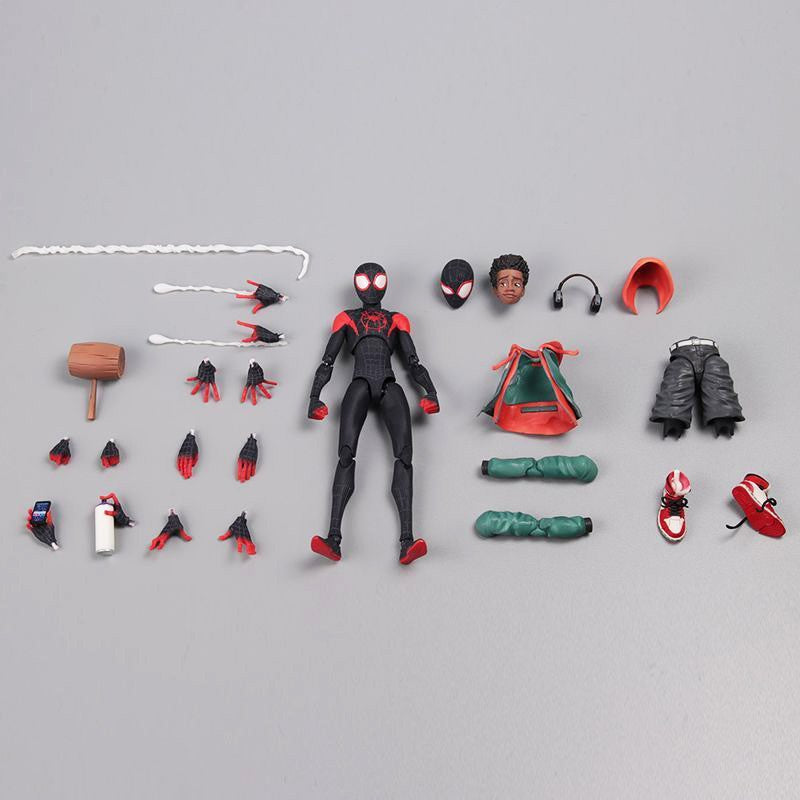 Action Figure Sv Action Homem-Aranha: Através do Aranhaverso Gwen Stacy Miles Morales Peter Parker Modelo Brinquedos