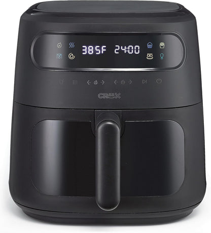 Fritadeira Digital 8 Litros com Tecnologia TurboCrisp, Controle de Temperatura por Tela Touch, Temporizador e Desligamento Automático, Totalmente Programável