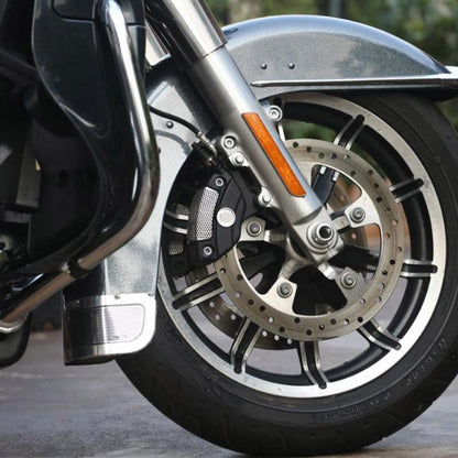 Motorcycle Front Brake Caliper Cover For Harley Electra Glide Road Glide Road King FLHR Street Glide FLHX CVO V-Rod 06-19