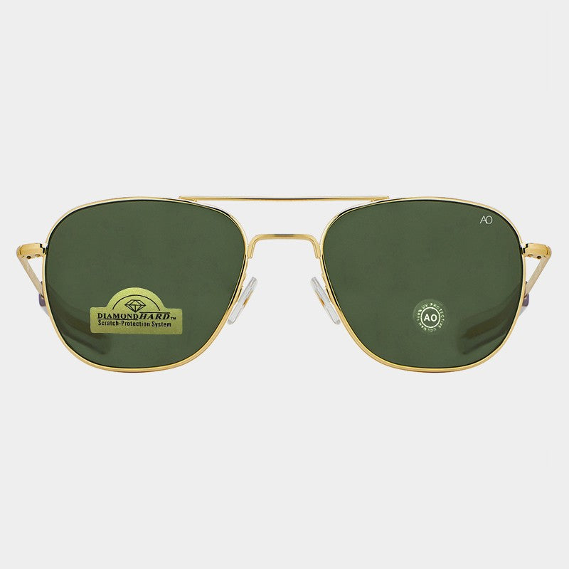 1pcs/3pcs Pilot Fashion Glasses Men Top Quality Brand Designer Tempered Glass Lens AO Pilot Fashion Glasses For Women Male