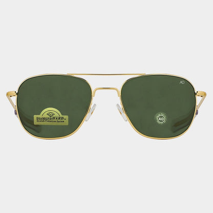 1pcs/3pcs Pilot Fashion Glasses Men Top Quality Brand Designer Tempered Glass Lens AO Pilot Fashion Glasses For Women Male