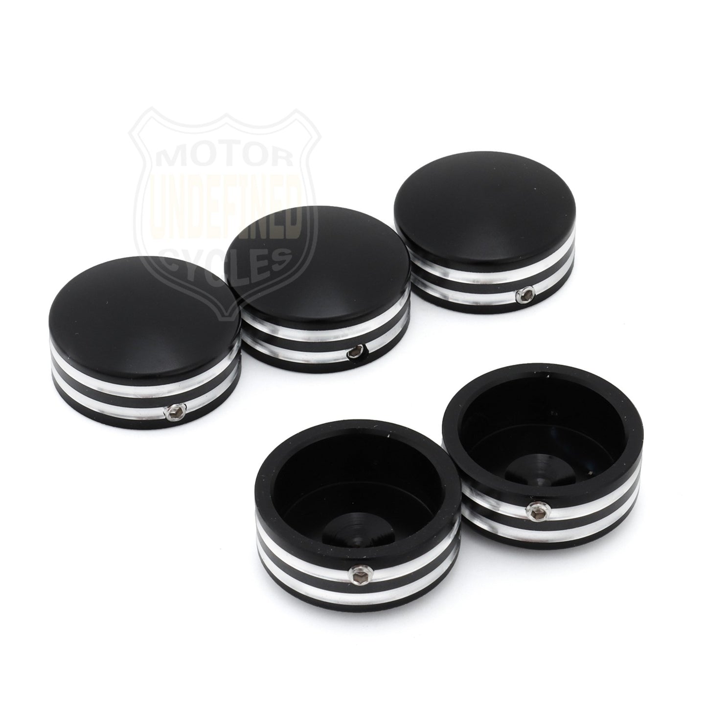 Rear Sprocket Flat Bolt Cover Caps for Harley Softail Fat Boy 1993-2023 Sportster XL 883 1200 Touring Road King Glides Black