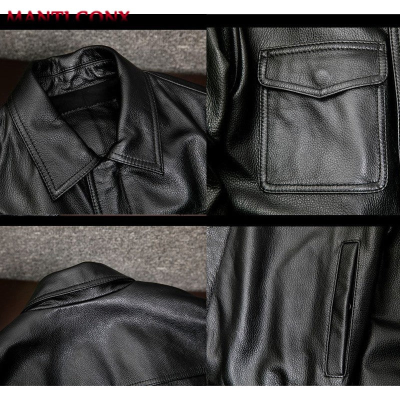 New Classic Motorcycle Men's Leather Jacket PU Leather Coat Men Windbreak Biker Leather Jacket Men Autumn Winter Outerwear 3XL