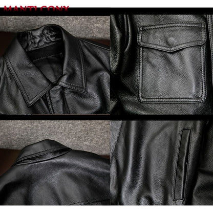 New Classic Motorcycle Men's Leather Jacket PU Leather Coat Men Windbreak Biker Leather Jacket Men Autumn Winter Outerwear 3XL