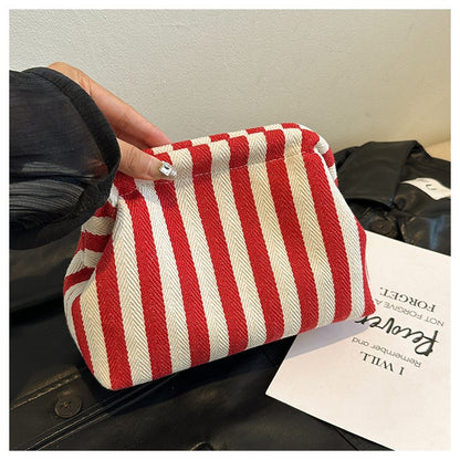 Woven Crochet Purses for Women Beach Clutch Handbags Dumpling Hobo Casual Colorblock Bag Ladies Ruched Cloud Purse