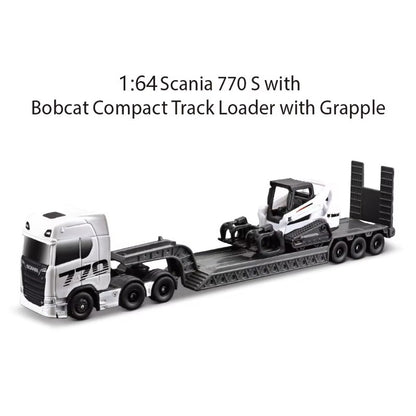 Maisto 1:64 Scania 770S Volvo FH16 Transporte Pesado Liga Modelo Veículo de Engenharia Coleção Presente para Meninos Colecionadores Brinquedo