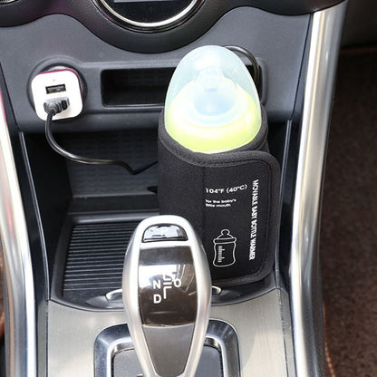 Portable USB Bottle Warmer Travel Milk Heat Keeper Car Baby Bottle Warmer Bottle Heating Bag for Breastmilk and Formula with USB