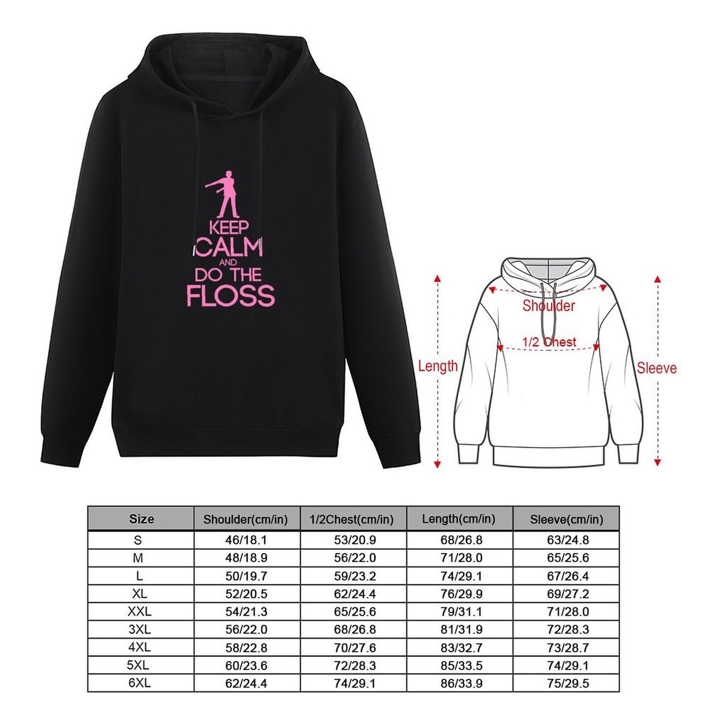FLOSS DANCE | Keep Calm And Do The Floss Gift Hoodie men clothing men's clothes korean clothes autumn jacket men tracksuits