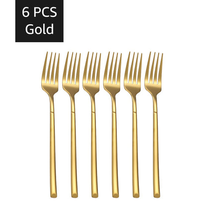 Conjuntos de talheres de ouro 30 peças, talheres de aço inoxidável, garfo de sobremesa, colher de café, talheres laváveis em lava-louças para jantar, cozinha e mesa.