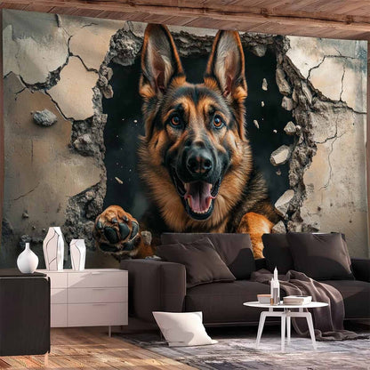 3D Wolf Dog Breakthrough Wall Tapestry-Suitable for Living Room, Bedroom, Dormitory Decorative Wall Art Hanging Cloth