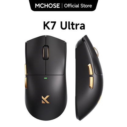 MCHOSE K7 Ultra Mouse Gamer Sem Fio PAW3950 Taxa de Sondagem Dupla de 8K Leve Base de Carregamento Magnético Sem Fio Esports Escritório