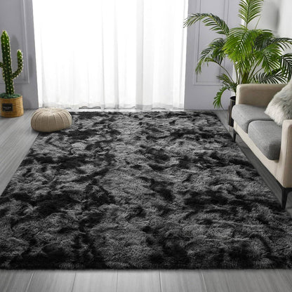 Lochas Super Soft Plush Tie Dye Velvet Rugs for Home Decor Large Size shaggy Rug Fluffy Carpet For Living Room Bedroom Kids Room