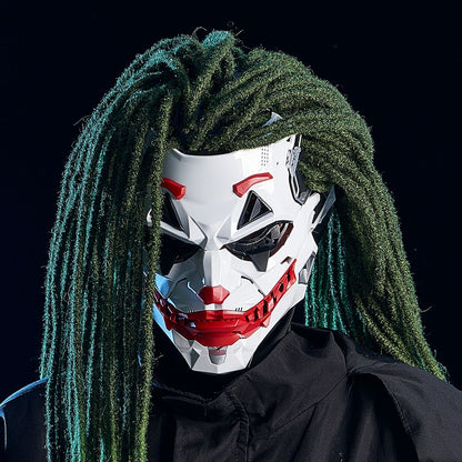 Cyberpunk Masks Braids 2d Cosplay Resin Custom Products Halloween Anime Role-Playing Props And Gifts Toys