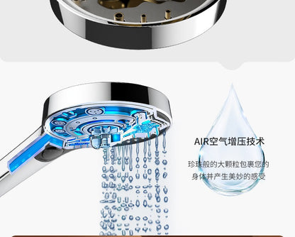135mm Large Flow High Pressure Shower Head 3 Modes Adjustable Spray Nozzles Water Saving Showerhead Faucet Bathroom Accessories