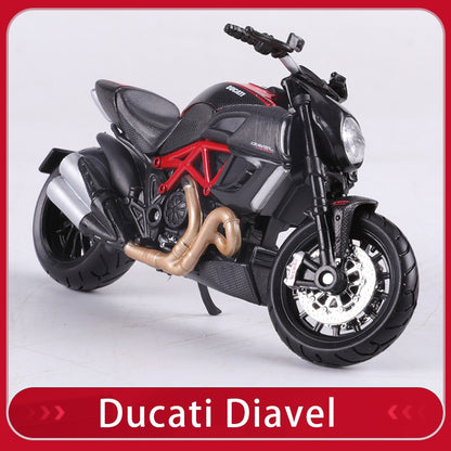 Maisto 1:18 Ducati Panigle V4 S Diavel Kawasaki Ninja H2 R Brinquedos de Modelo de Motocicleta Colecionáveis Hobbies