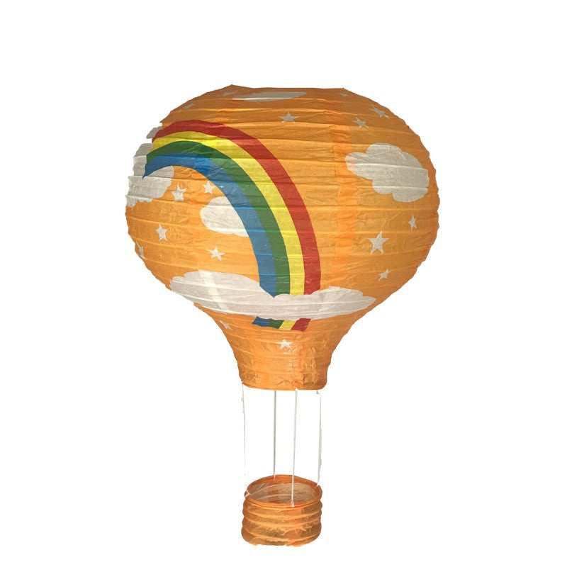 1pc Ceremony Holiday Party Folding Paper Lantern Hot Air Balloon Shape 30/40cm Pink Blue For Kids Baptism Birthday Wedding Decor