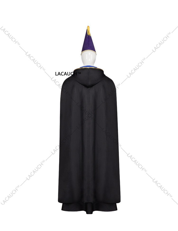 New Anime Witch Hat Atelier Olruggio Cosplay Costume Adult Men Hat Cloak Dress Wig Roleplay Witch Hat Disguise Atelier Halloween
