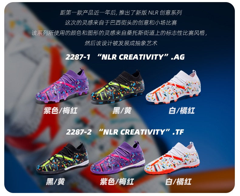 TF/AG Men Football Boots Society Cleats Soccer Shoes Boys Professional Football Field Boots Indoor Fast Non Slip Sneakers Match