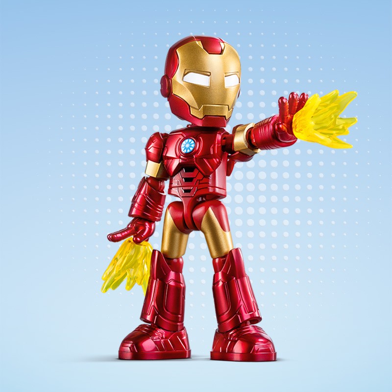 Em estoque, Blokees Genuínos Marvel Spidey Amazing Friend Homem-Aranha Miles Homem-Formiga Boneco Anime Action Figure Colecionáveis Brinquedos Modelo