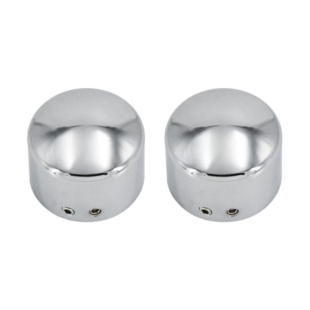 2 peças Tampa do Eixo Dianteiro da Motocicleta Porca Capa Parafuso Preto/Cromado Para Harley Touring Softail Breakout Dyna Street Bob V-Rod Sportster