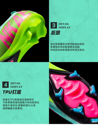 New Men Soccer Shoes TF/FG Society Match Cleats Football Field Boots Indoor Professional Training Original Women Football Shoes