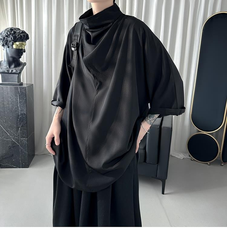 Y2k Black Harajuku Techwear Men's Clothing Stylish Gothic Punk Hip Hop Streetwear Creative Men's T Shirts Japanese Anime Clothes