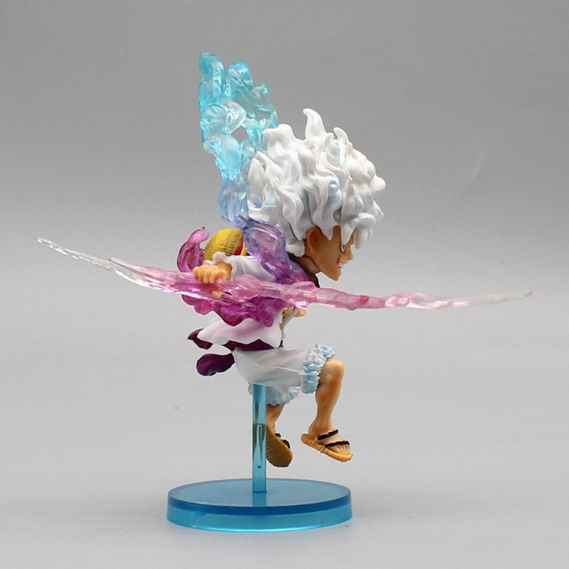 10cm One Piece Luffy Figura de Anime GEAR5 Deus Sol Nika Luffy Bonecos de Ação PVC Modelo de Coleção Brinquedos Presentes de Aniversário para Crianças