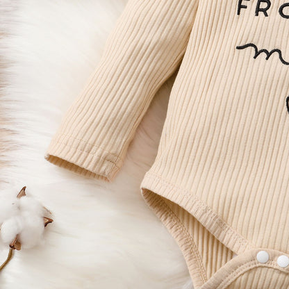 3PCS Newborn Baby Girl Clothes Set Long Sleeved Top+Leopard Pants+Headband Infant Spring Outfits for Toddler Girl 0-18 Months