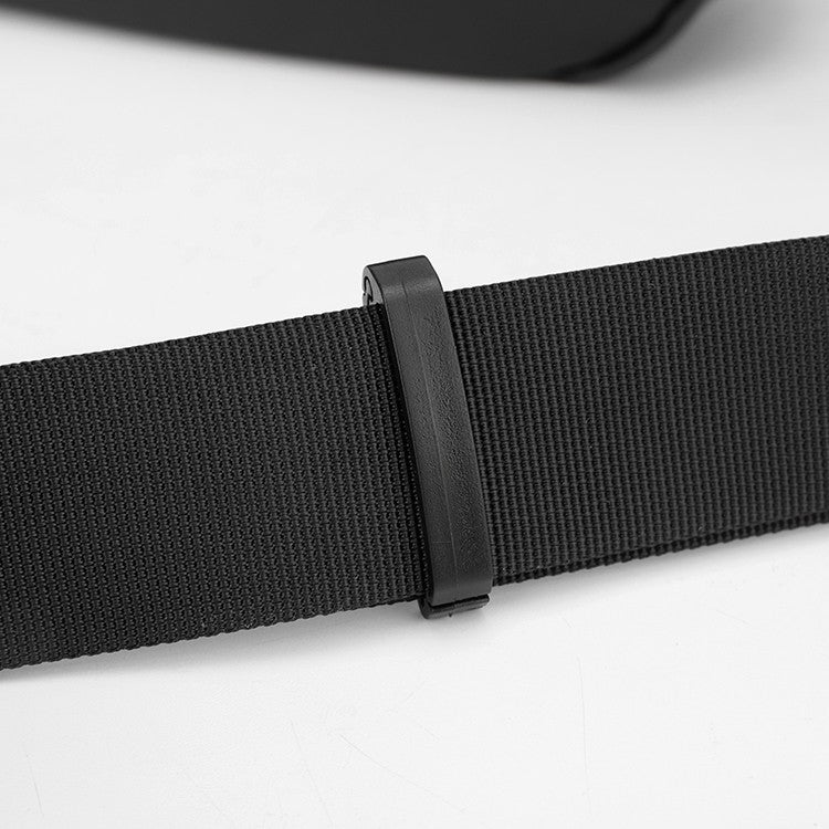 1 men's multifunctional sports waist bag - multi-layer zipper closure, adjustable chest bag, sports style crossbody bag