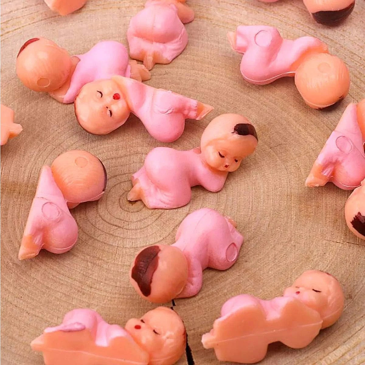 150/100/60/30Pcs Mini Plastic Babies Doll for Baby Shower Ice Cube Game Mini Baby Gender Reveal Baby shower Party Favors Decor