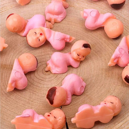 150/100/60/30Pcs Mini Plastic Babies Doll for Baby Shower Ice Cube Game Mini Baby Gender Reveal Baby shower Party Favors Decor