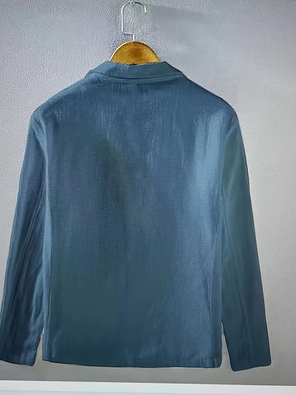 White Cotton Linen Suit Coat Men's Spring Summer Pure Color Slim Casual Business Thin Mens Blazer Jacket Comfortable Breathable