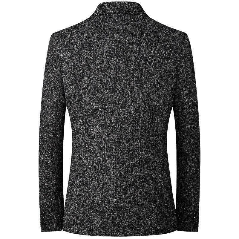 Mens Jacket Blazer Casual Suit Spring Thin Middle-aged Single Western Top for Men