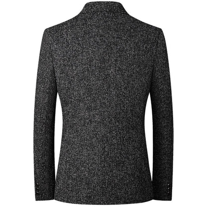 Mens Jacket Blazer Casual Suit Spring Thin Middle-aged Single Western Top for Men