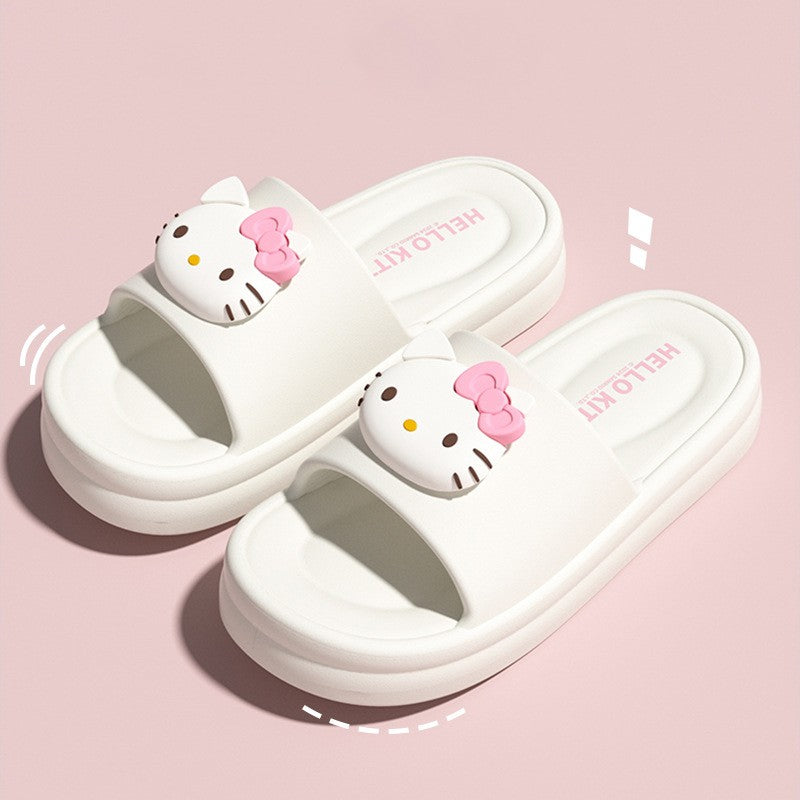 Super Soft EVA Thich Cushion Soles Slippers Cute Outdoor Cartoon Slides Comfortable Shoes Girl's Indoor Sandals