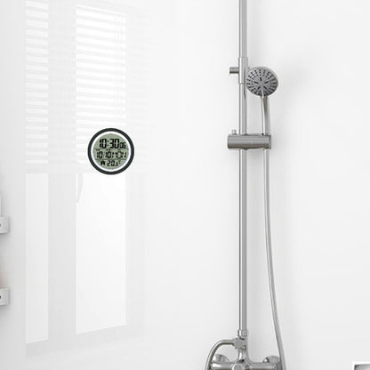 1Pcs Digital Shower Clock Easy to Use Modern Easy to Read Digital Bathroom Waterproof Wall Clock for Kitchen Bedroom Living Room