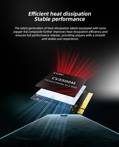 CUSU SSD 2230 512 GB 1 TB NVMe M2 SSD Disco Rígido Pcie3.0 Unidade de Estado Sólido Interna para Steam Deck Microsoft Surface Pro7/8/9