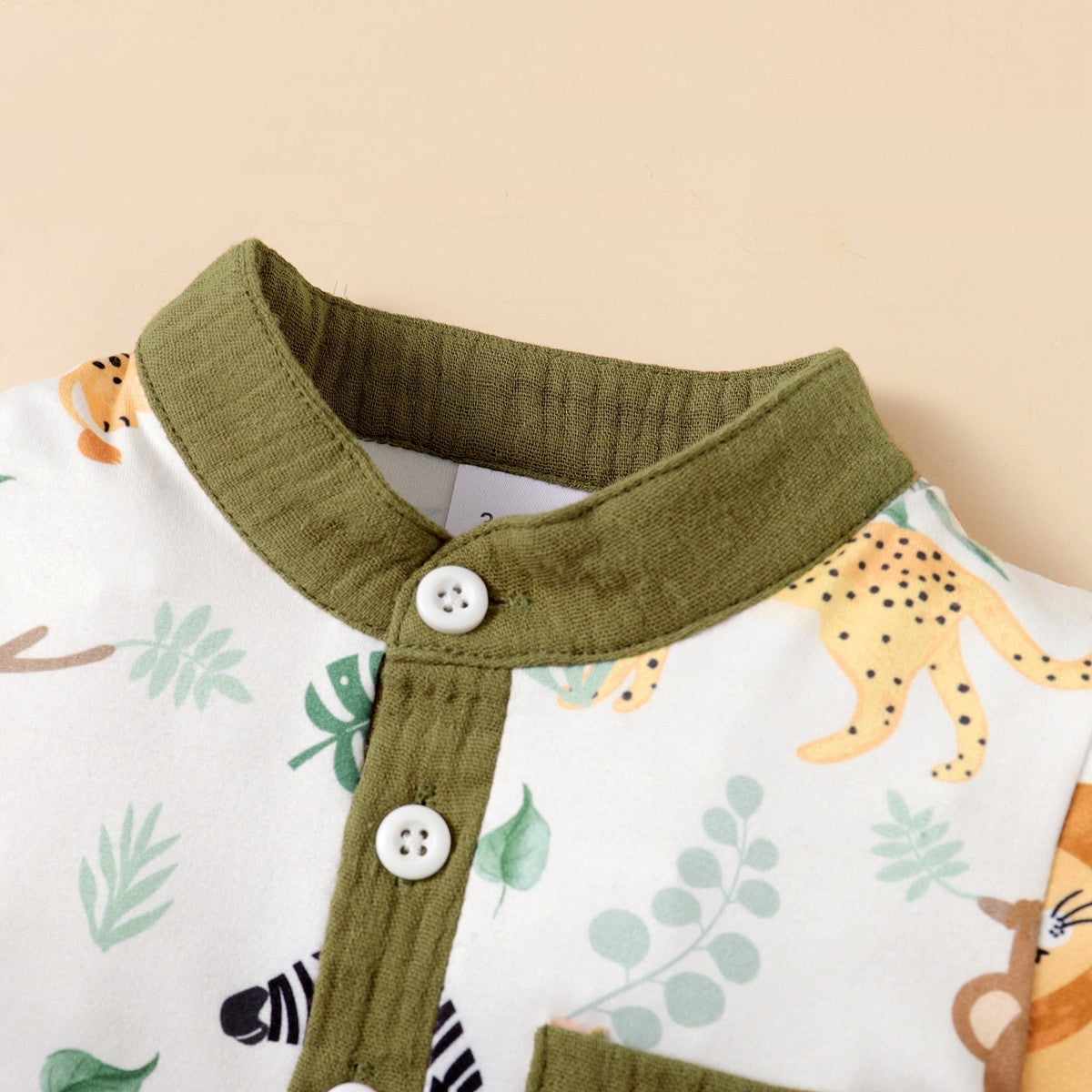 2PCS Infants Baby Boys Summer Fashion Clothes 3-24M Toddler Baby Boys Cute Cute Animal Printed Gentleman's suit