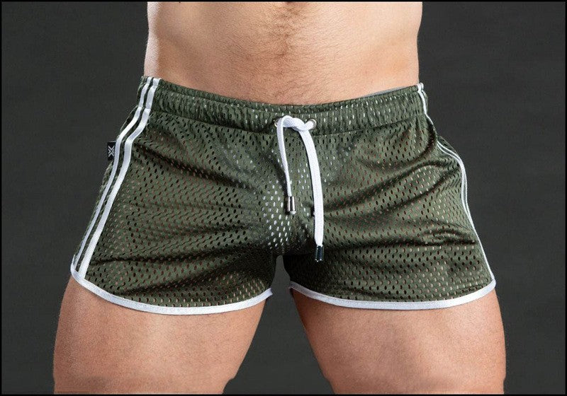 Men's sweatpants hole dry breathable sexy beach outdoor casual three-quarter pants?MNDK-05)
