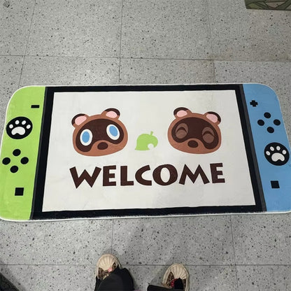 VIKAMA Game Controller Shaped Rug Cartoon Plush Bedroom Children's Room Play Area Decorative Floor Mat Home Decor